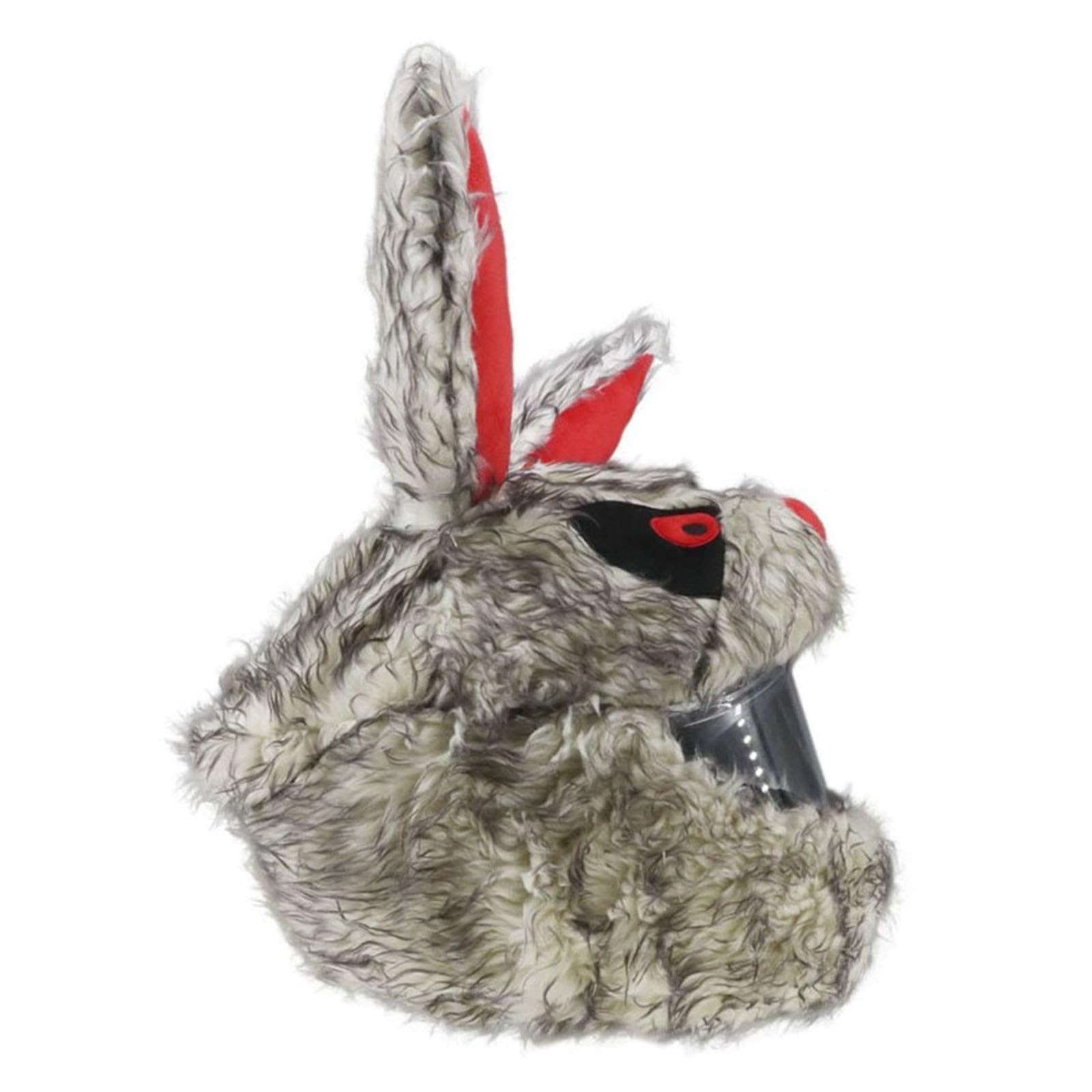 Copertura Casco Cappello Copertura Decorativa Casco Motocicletta Cappello Divertente Progettata in Velluto Elastico Protezione, coniglio