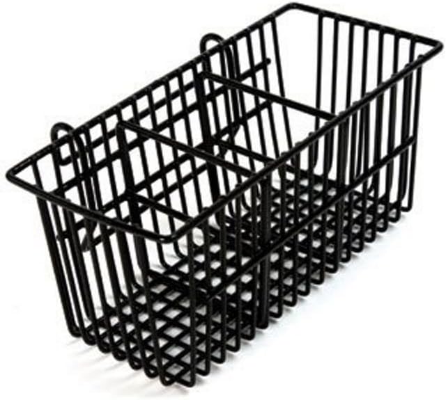 Black Plastic Coated Cutlery Drainer
