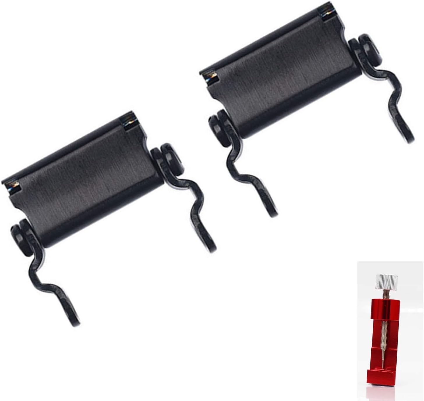 Diamond Survival Multitools Bracelet Adapter for Watch, A Pair of Black Lug 22mm (0.86") - Only Pair of Links and Gift Watch Adapter