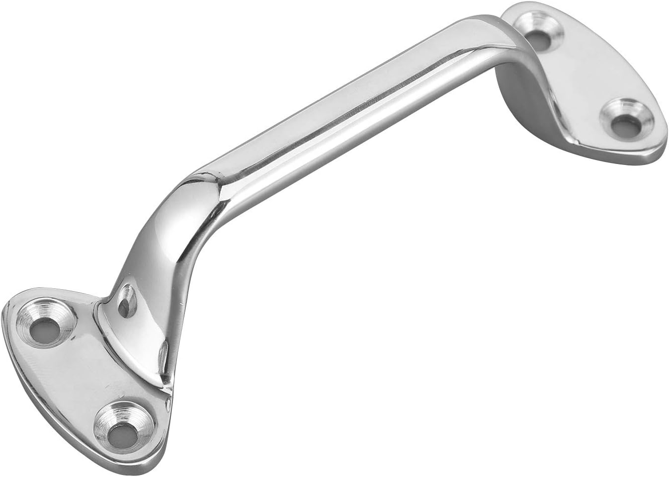 Grab Handle, 6in Stainless Steel Door Grab Bar High Hardness Door Handrail Bar Boat Grab Bar RV Accessories Bar Rail Boat Haltegriff for Marine Boats Yachts Rvs Residence Bathroom