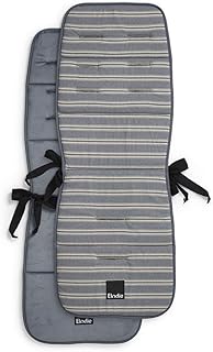 Elodie Details Colchoneta Universal para Silla de Paseo Reversible Acolchado Lavable CosyCushion - Sandy Stripe, Azul