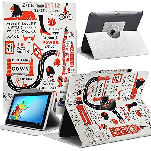 Karylax - Housse Coque Etui de Protection avec Motif MV02 Universel L Compatible pour Tablette ARCHOS T101 FHD2 WiFi 10,1 Pouces