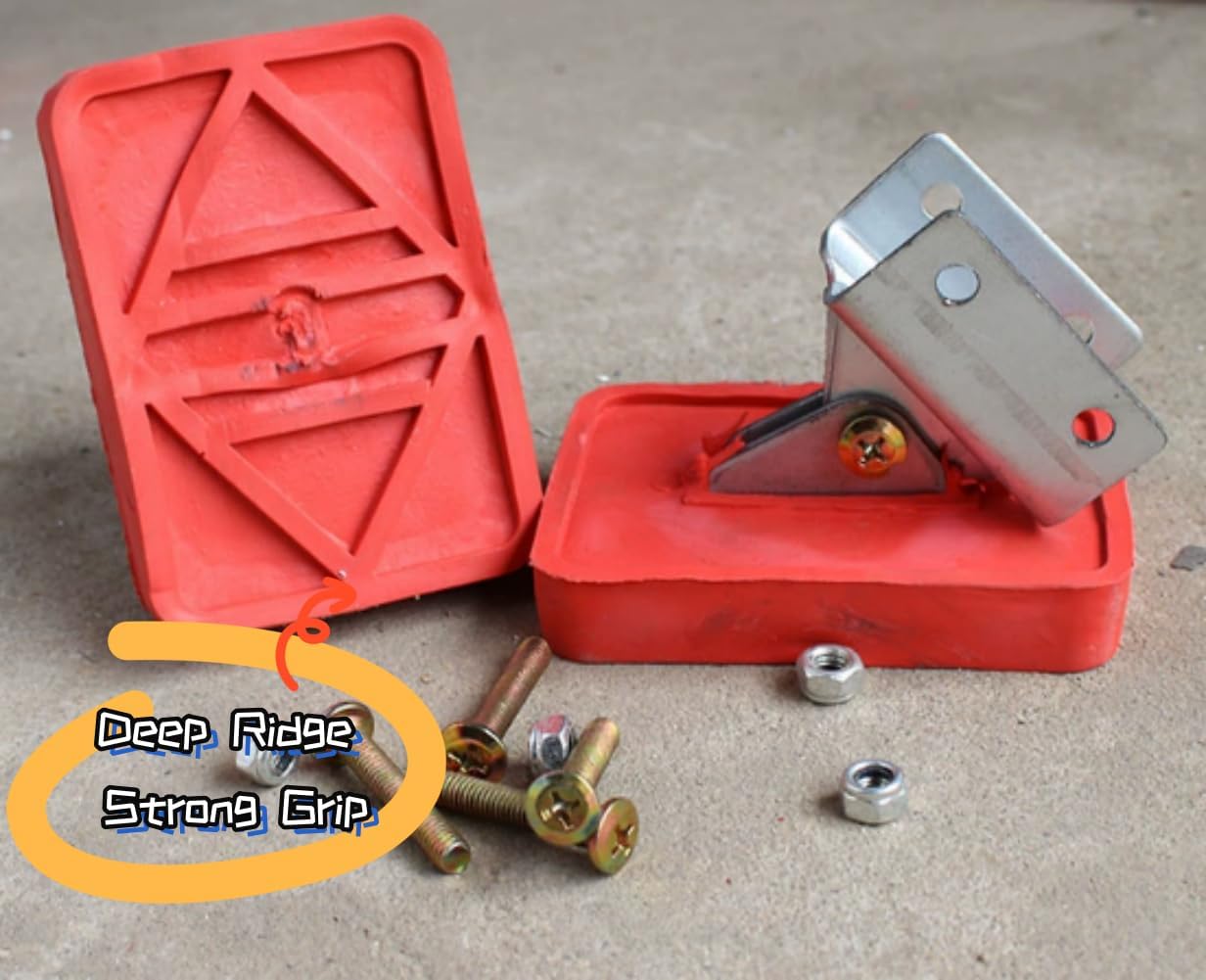 Kikeep 延長はしご足パッドカバー 靴キット 延長はしご用 はしご 滑り止め足 交換用足 アルミニウムはしご用 1ペア (スタイ