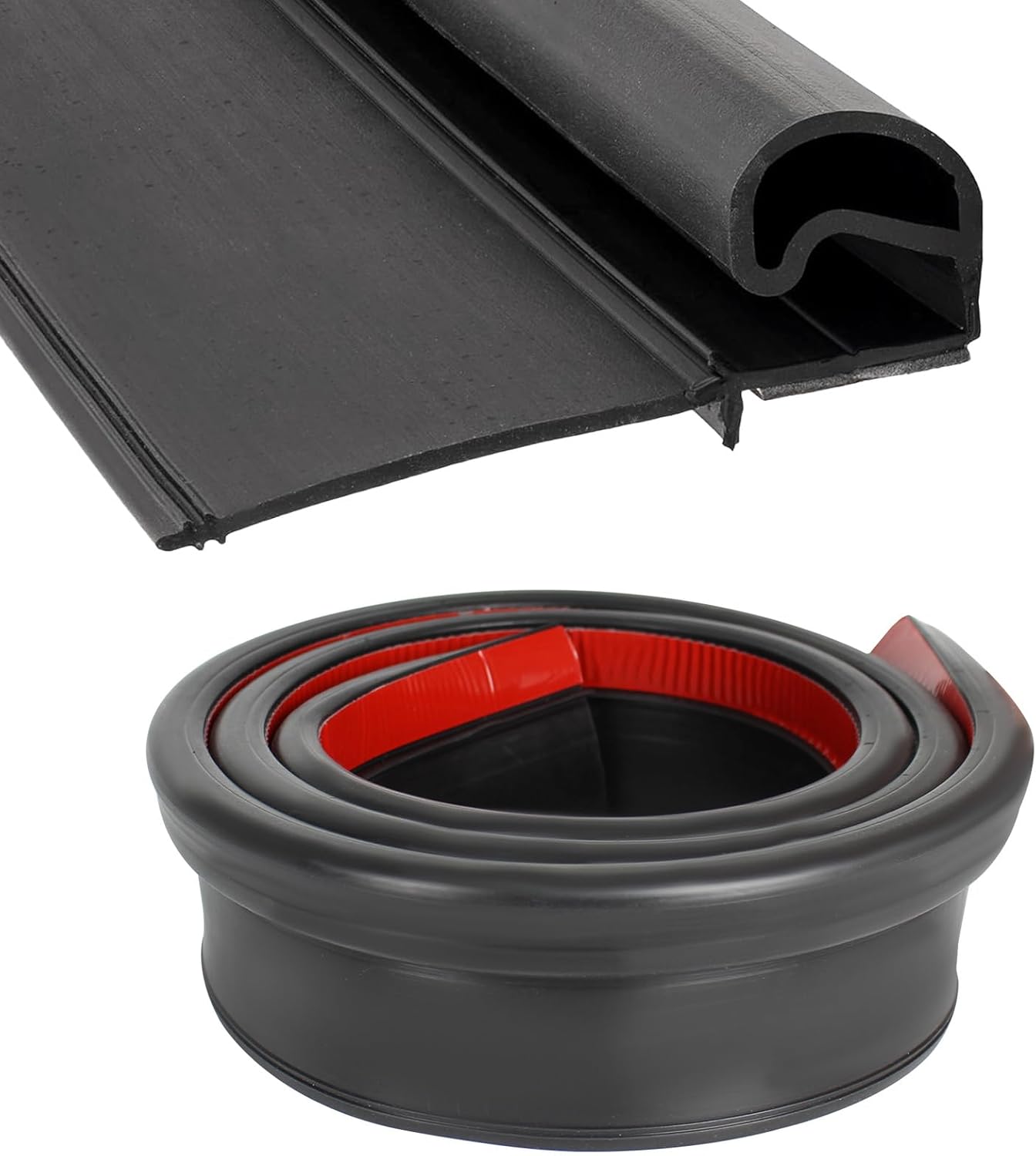 5FT RV Slide Out Rubber Seal, 1” D Bulb and 2” Wiper Seal Combo, Weatherstrip with Adhesive Backing (5 Feet)