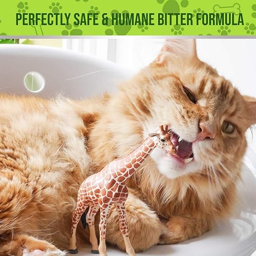 Miniatura 3 de Spray antimasticable, amargo para perros y gatos, 16 onzas, detiene el sabor extremo de muebles para masticar mascotas, morder, lamer, sin alcohol,