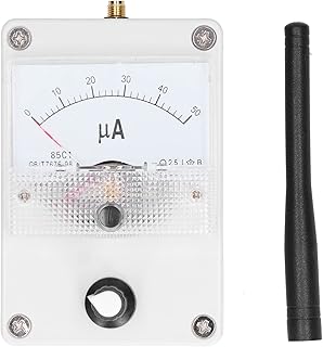 RF Signal Level Meter Dial Type 100K?1000MHz Field Strength Indicator Meter with Antenna suitable for Radio Antenna Radiation