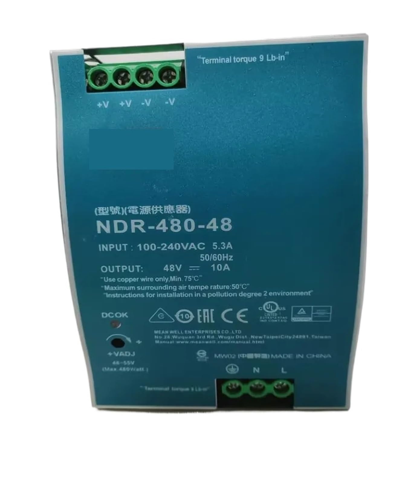 Alimentation à découpage pour stabiliser le courant 24V des machines 500W
