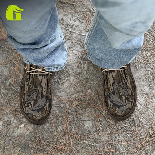 Image of Mens Casual Shoes - Men's Loafers & Slip-Ons Camp Shoes with No-Tie Laces -Arch Support Boat Shoes for Everyday Wear
