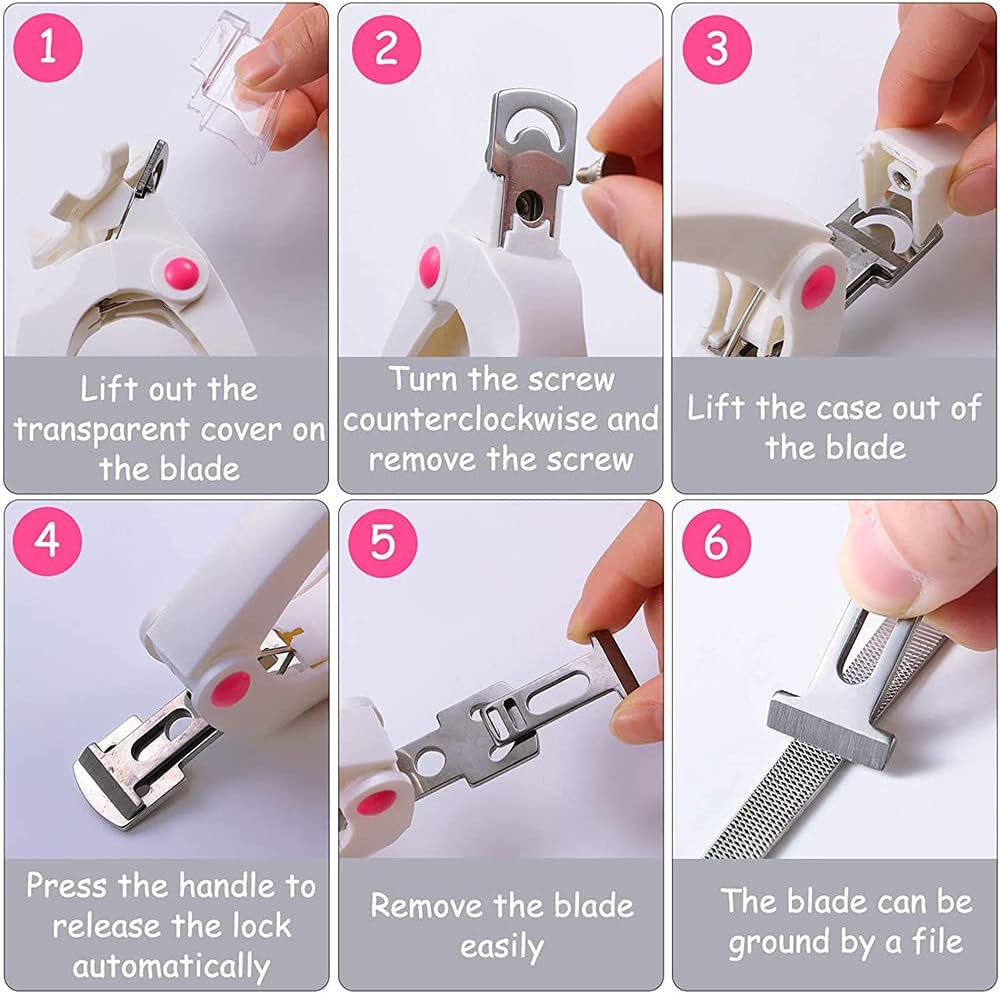 JZF Acrylic Nail Clipper, Professional Adjustable Stainless Steel Artificial Nail Clipper - Image 3