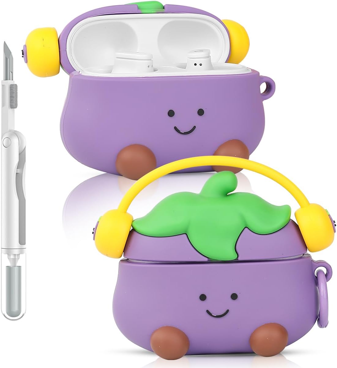 Case for Beats Studio Buds/Buds Plus Earbuds | Silicone Charging Protective Cover | with Cleaning Kit and Carabiner | Multiple Styles Skin Design | Case for Boys Girls Teen