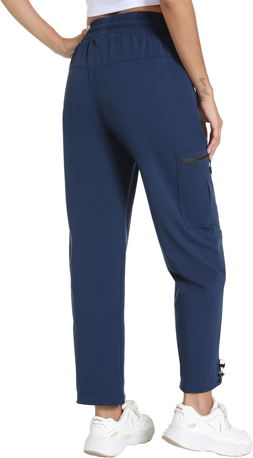 Women's Lightweight Cargo Pants with Pockets Stretchy Quick Dry Hiking Pants for Travel Casual Outdoor