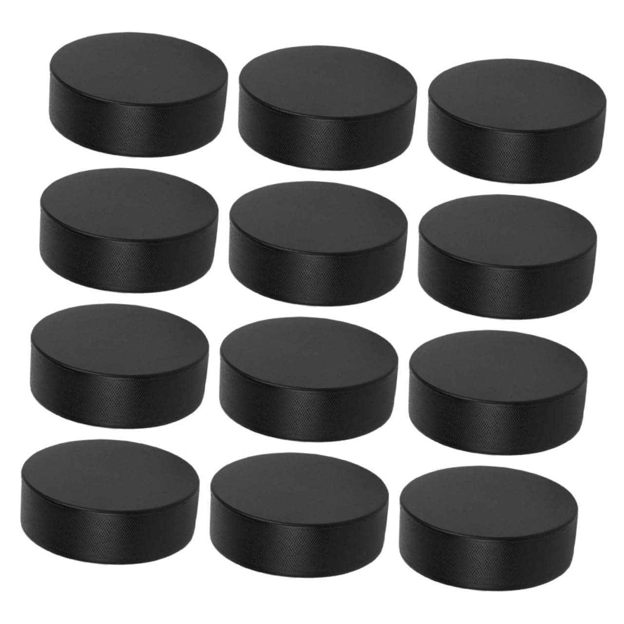 Uonlytech 12 pièces 12 Mini palets de Hockey en Mousse PU Souples et légers pour entraînement intérieur adaptés aux débutants et indispensables pour Pratique en équipe