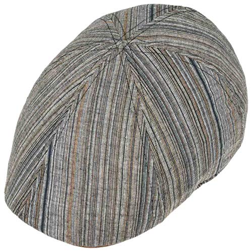 Casquette plate a rayures multicolores Lipodo style Gatsby leger