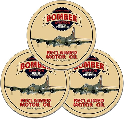 Miniatura 312 de Brotherhood Letrero de gas vintage de reproducción de letreros de metal vintage, letrero redondo de metal para garaje y hogar, 8 pulgadas de Nourse