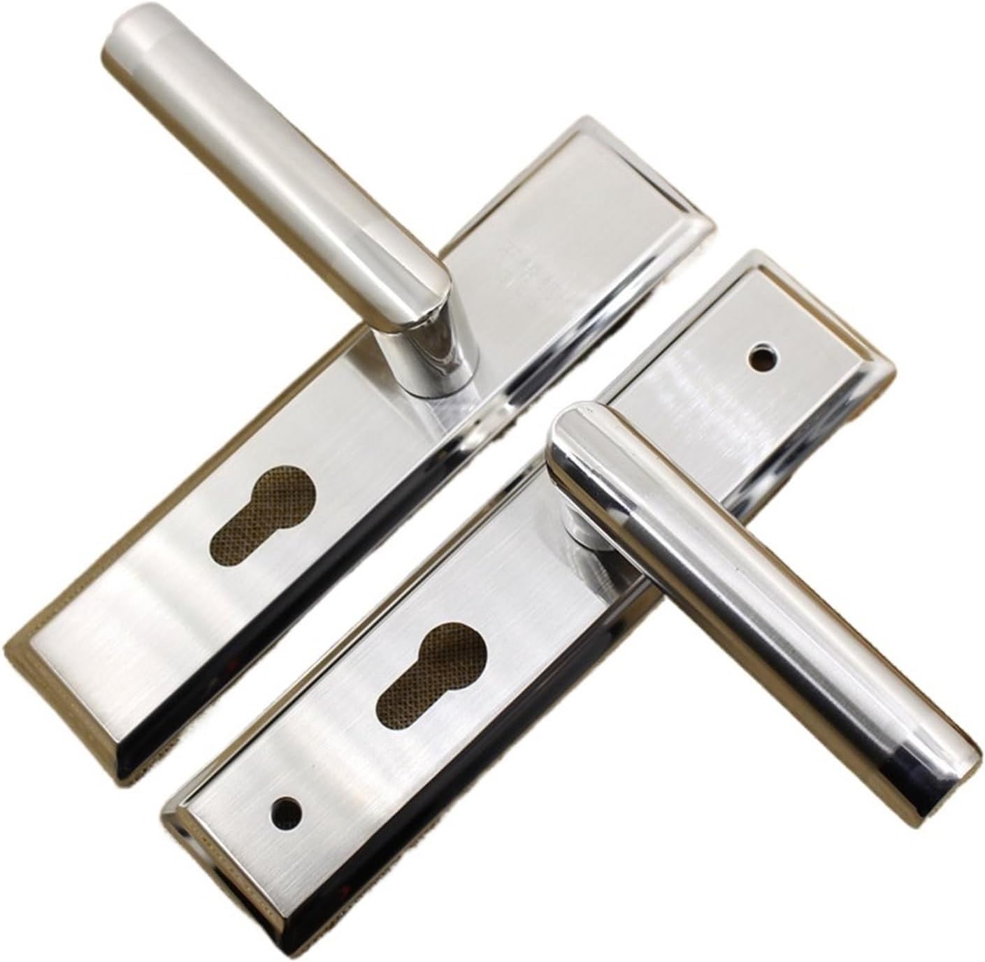 155mm Fix Hole Stainless Steel Wood Door Lock Set - Bedroom Indoor Door Lock
