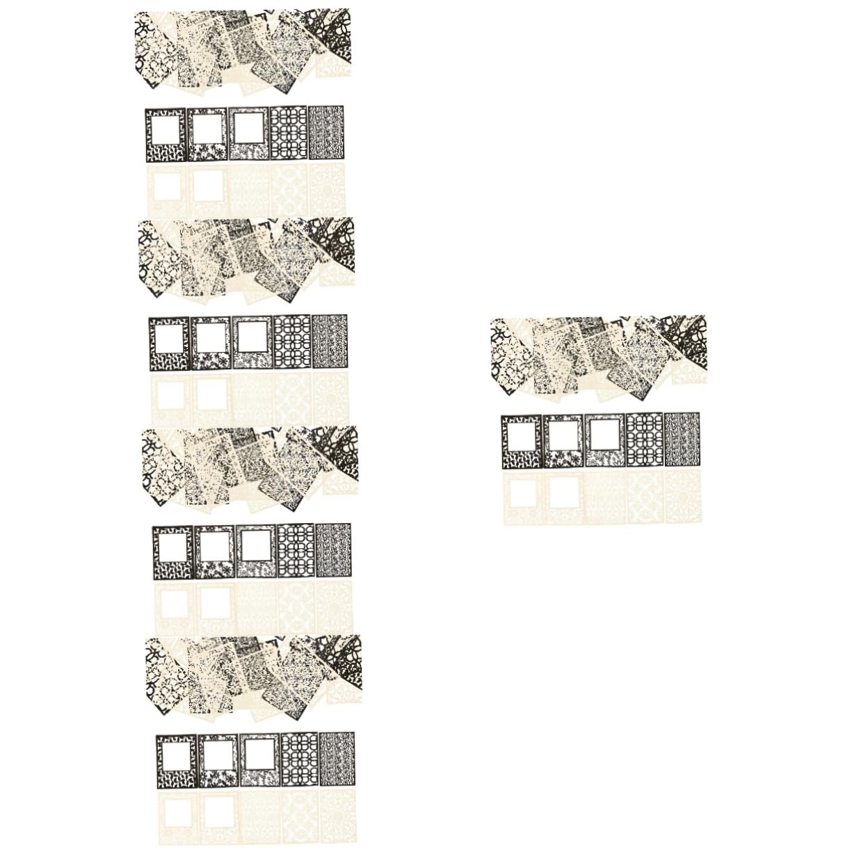 DOITOOL 5 Series Papel Hueco En Texturizado Artesanía Papel Decoupage Almohadillas De Papel Para Álbumes De Recortes Papel De Álbum De Recortes De Flores Papel Estampado 40 Hojas*5