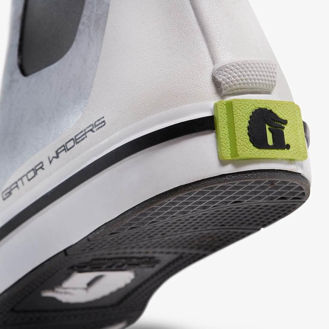 Gator Waders Mens Breakline Rubber Fishing Deck Ankle Boots (Ghost, 12)