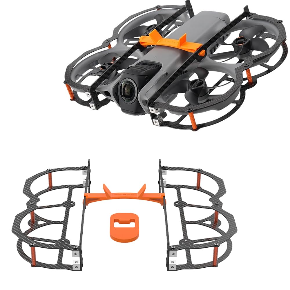 Pełny zestaw pancerza z włókna węglowego dla drona DJI Avata 360, antykolizyjna osłona gimbalu, osłona pełnokształtowa dla śmigieł, kamery i ramy