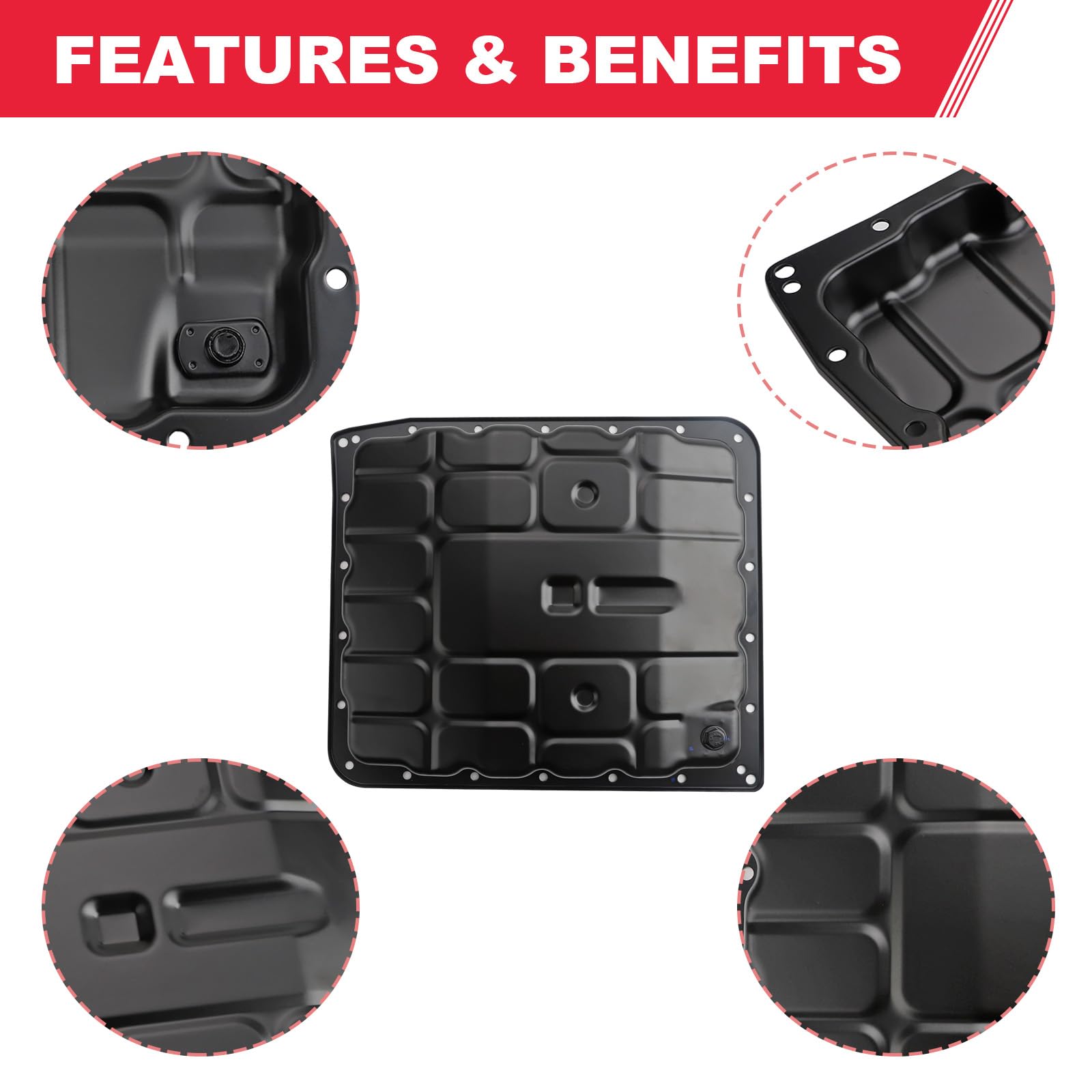 Miska olejowa przekładni z korkiem spustowym, z zestawem filtrów przekładni | Pasuje do Nissan Armada Frontier Pathfinder Titan zastępuje # TF-327 31390-90X0B 31390-90X00