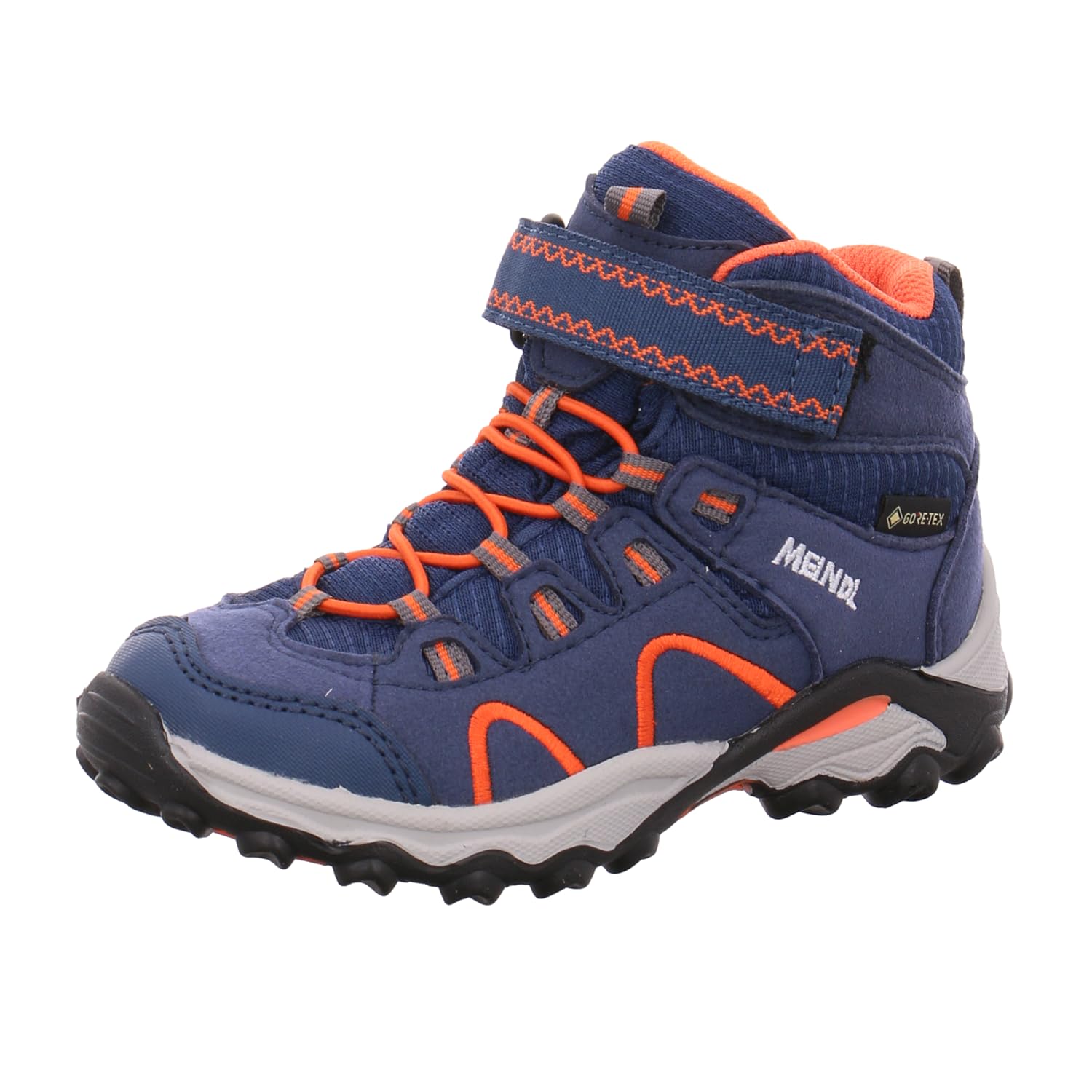 Meindl Lucca Junior Mid GTX, Navy Blue Orange, 5.5 AU
