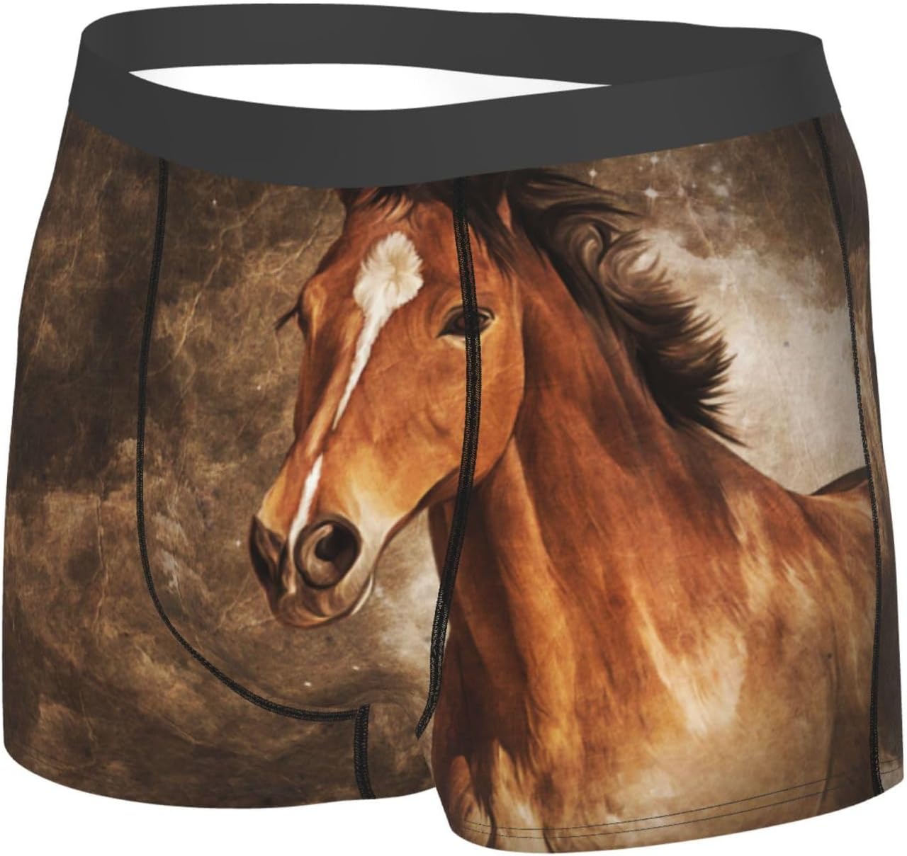 Amazon | [ZOOKISS] 馬柄 ウマ 馬愛好家 総柄 (1) ボクサーパンツ