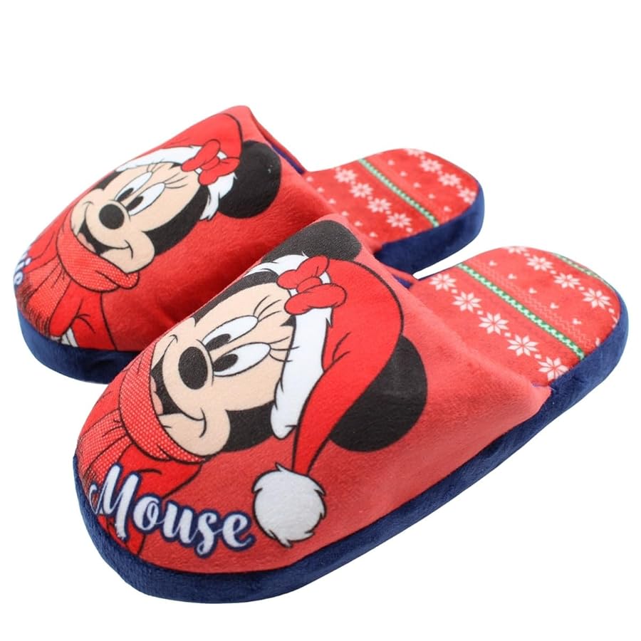 Disney Pantofola da Bambino di Topolino e Minnie, Ballet Flat, Rosso, 28 EU  : Amazon.it: Moda