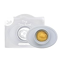 Vista 12 de ezpz Tiny Bowl (Azul) – 6 meses + – Mantel individual de succión 100% silicona + cuenco para bebés – Se adapta a todas las bandejas de silla alta