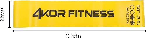 Miniatura 10 de 4KOR Fitness Juego de bandas de resistencia, perfecto para crossfit, yoga, terapia física y construcción de glúteos