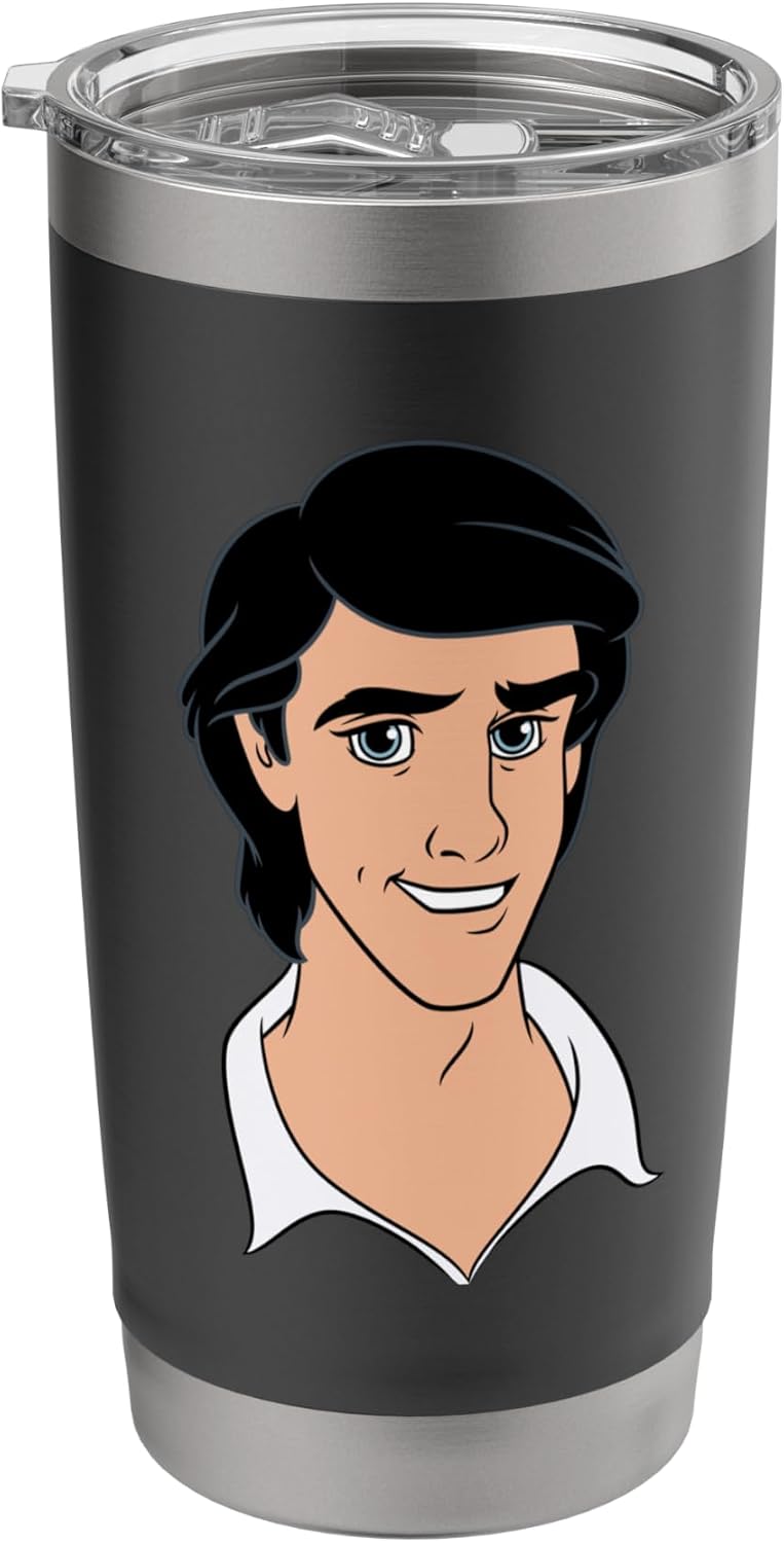 Disney The Little Mermaid Prince Eric Big Face Costume Stainless Steel Insulated Tumbler