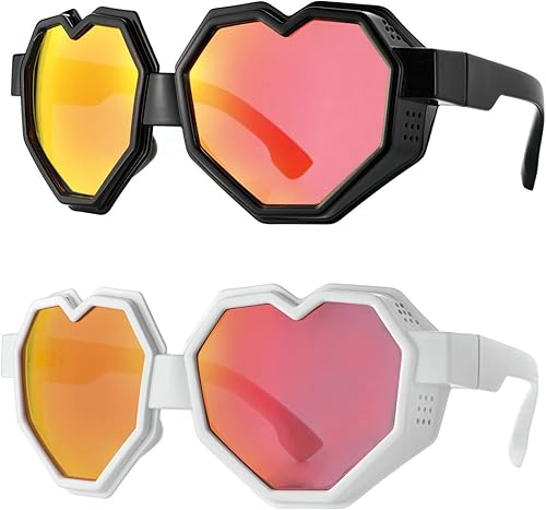 Miniatura 3 de laureles Gafas de sol Y2K con forma de corazón de moda 2023 de una pieza para mujer, gafas de sol de gran tamaño para hombre