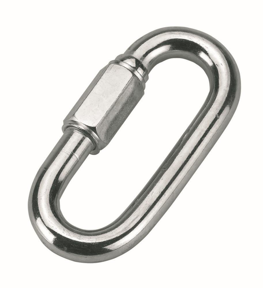 Maillon rapide zingué 7mm, 10 pièce