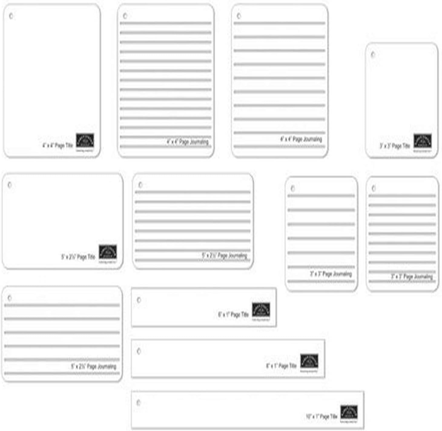 Karen Foster Design Map-A-Page Template Title & Journaling Pack