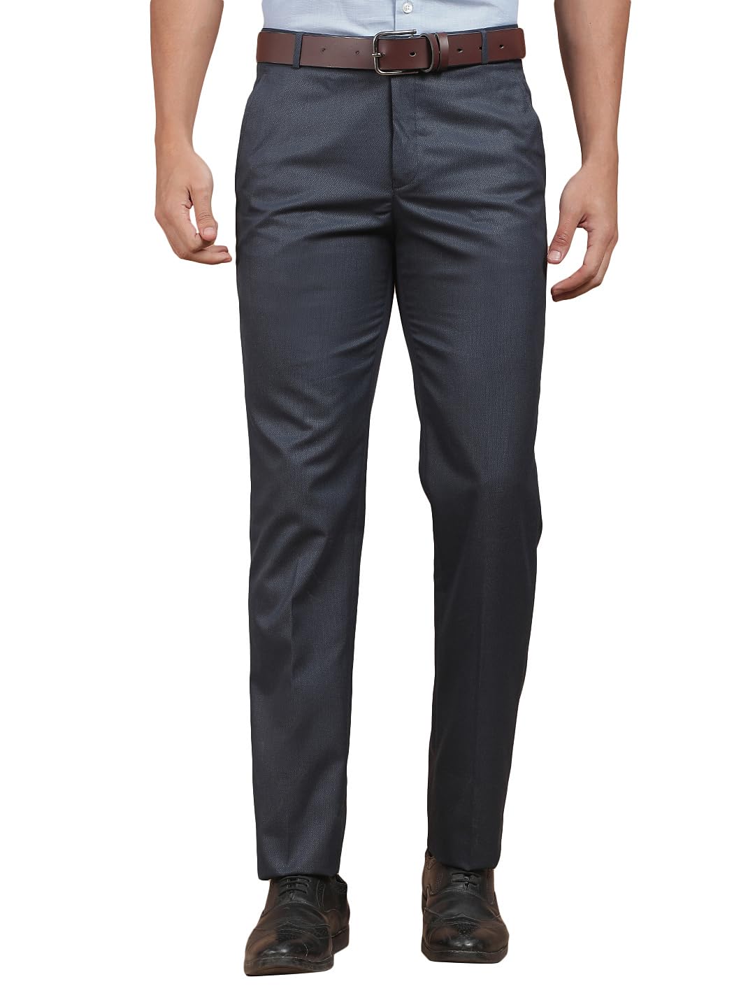 cantabil Formal Trousers for Men l Regular Fit Poly Viscose Fabric Solid Pattern-picture-35