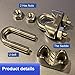 20 Pcs 5/32 inch Stainless Steel Wire Rope Cable Clamp Clips,Wire Rope Clamp for Various Commercial, Industrial, and Residential Projects (M4, 20)
