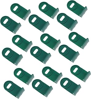ibasenice 50 Stück Teiliges Gewächshaus Befestigungsset Grün Clips aus Robustem Material zur Einfachen Anbringung und Flexiblen Ausrichtung von Drahtnetzen Kompatibel mit Meisten