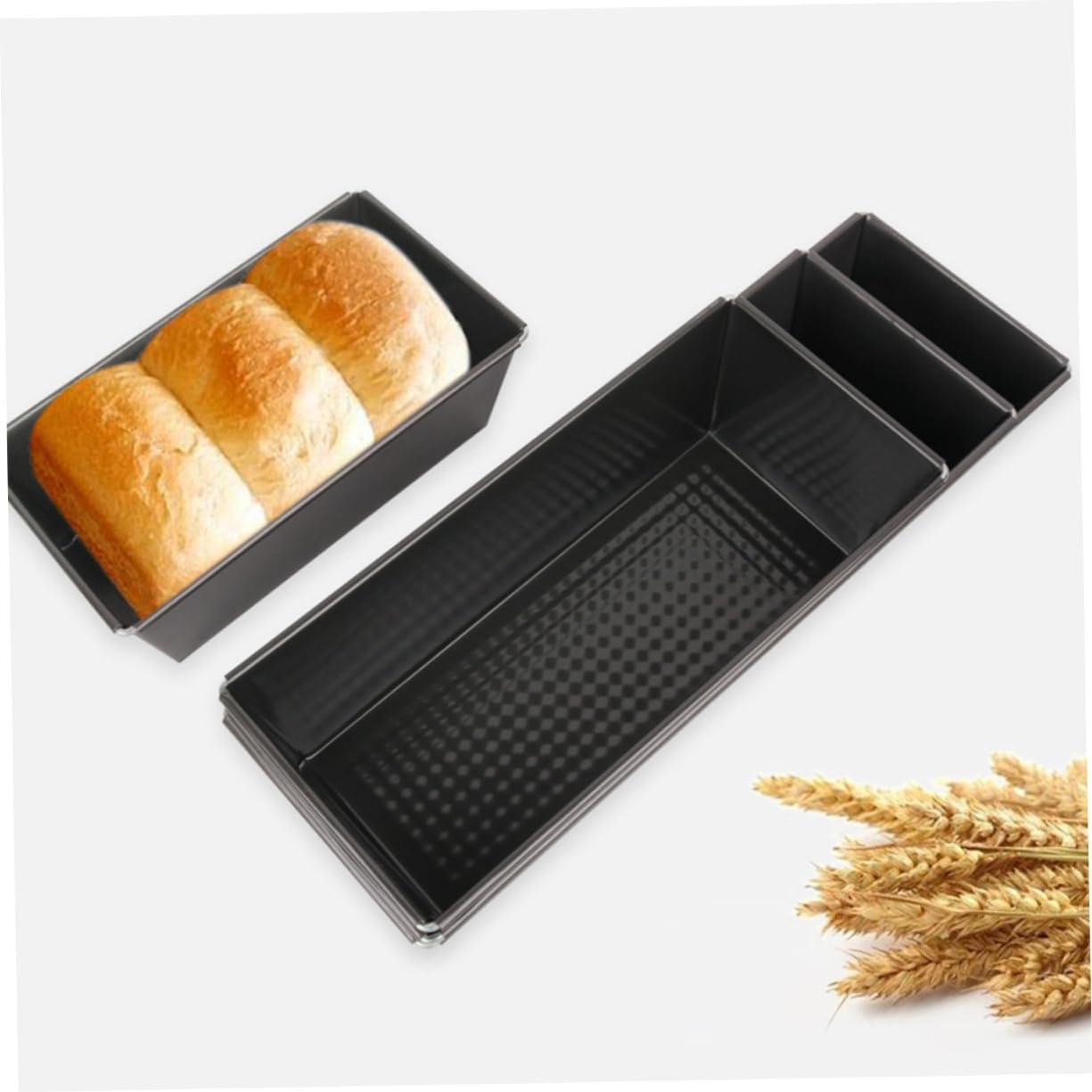 4-piece Non-stick Bread Cake Molds Baking Pan Household Bakeware Baking Supplies Carbon Steel Construction