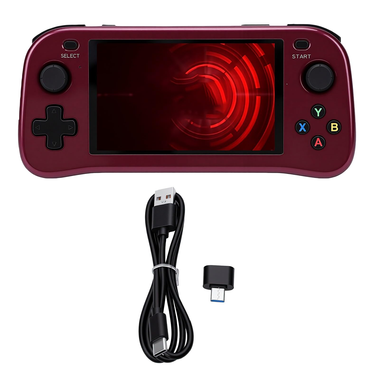 Consola de Juegos Portátil, Dual Core 1,2 GHz, 2 GB DDR3, Pantalla de 4,5 Pulgadas, Consola de Juegos Retro, Dispositivo de Portátil con Batería de 3000 MAh para Viajes de Niños