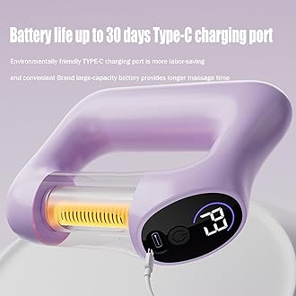 Multifunctional Full Body Fascia Ring, Ergonomic Electric Fascia Massager, Portable Fascias Blaster Design Helps Muscle Relaxation, Adjustable Massage Mode, Suitable for Abdomen, Back, Legs (Blue)