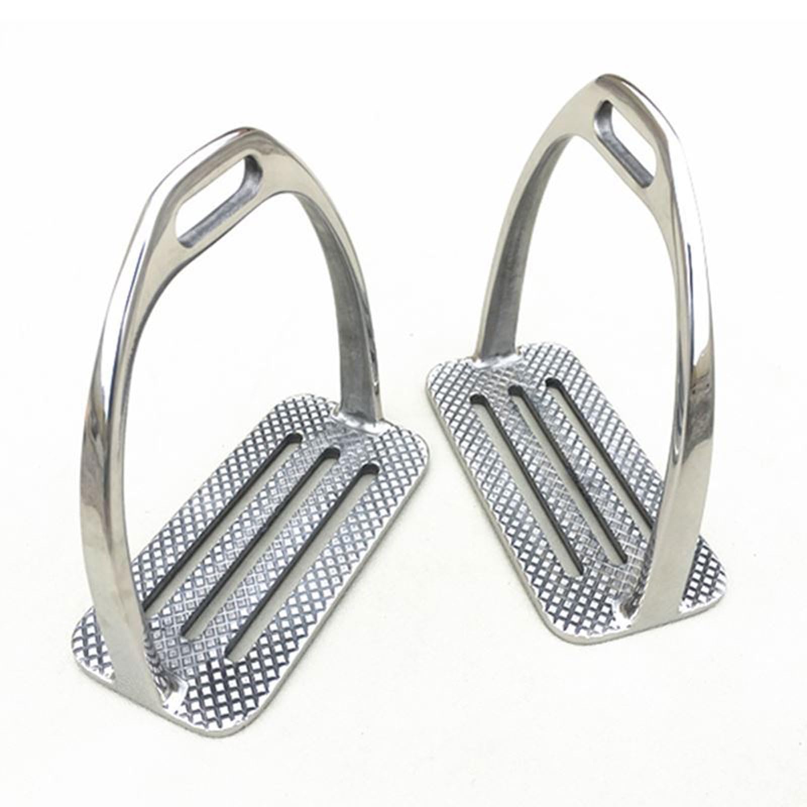 2 Piezas Estribo de Caballo Estribos ecuestres de Acero Inoxidable,cómodos estribos de Apoyo Estribos Flexibles Ligeros y Anchos estribos ecuestres,para Amantes de los Caballos