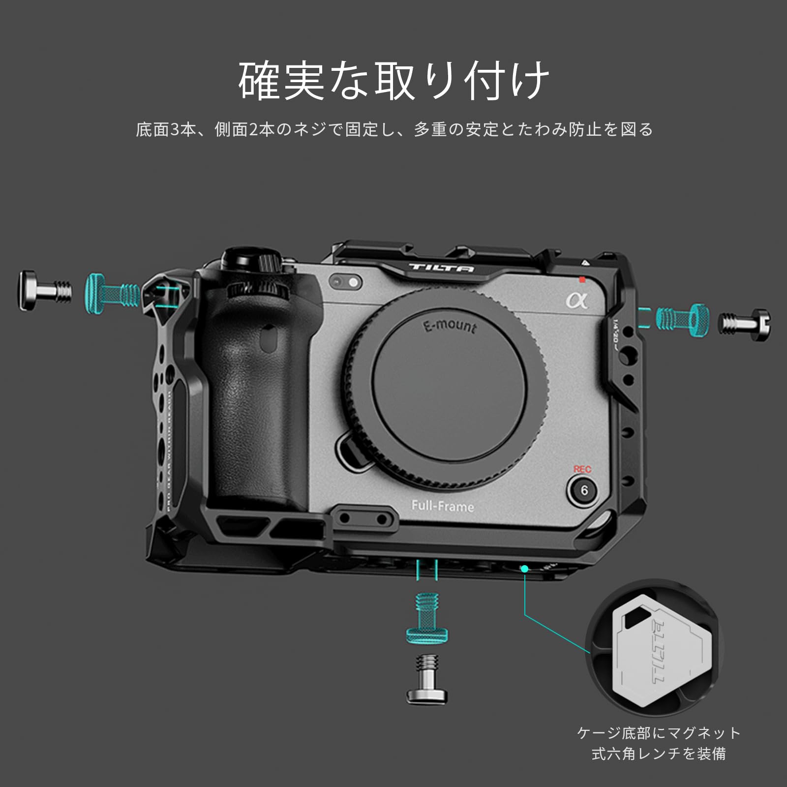 Amazon.co.jp: TILTA カメラケージ FX3 FX30 Xenoトップハンドル、LWS