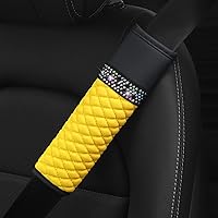 Vista 5 de zipelo - Juego de 2 piezas de fundas para cinturón de auto, almohadillas de cuero transpirables para el hombro que protegen tu cuello, almohadillas