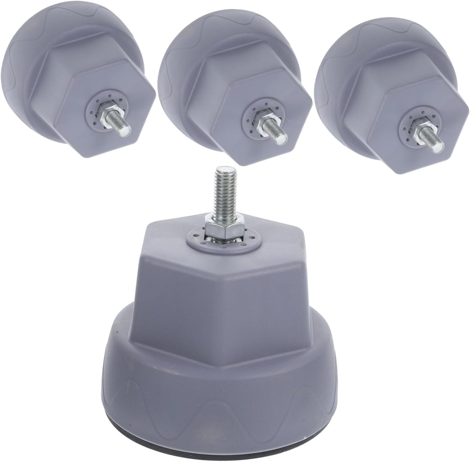 4pcs Adjustable Vibration Pads for Washing Machine Dryer Non-skid Feet Mats Heavy-duty Washer Support for Noise Reduction Stability