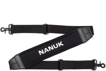 NANUK Adjustable Shoulder Strap, 57.5" Heavy-Duty, Padded with Non-Slip AirCell Cushioning Black