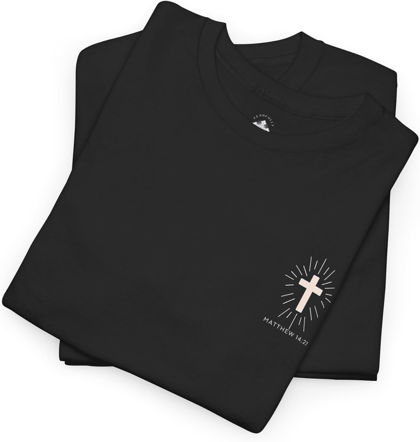 Christian Cross Unisex Tee, Matthew 14:27, Waves, Jesus, Don't Fear, Don't be Afraid