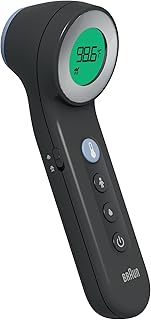 Braun Sensian 7 Forehead 3-in-1 Non-Contact Infrared Thermometer, Age Precision Technology, Color-Coded Digital Display, Baby and Child Friendly, No. 1 Brand Recommended by Pediatricians