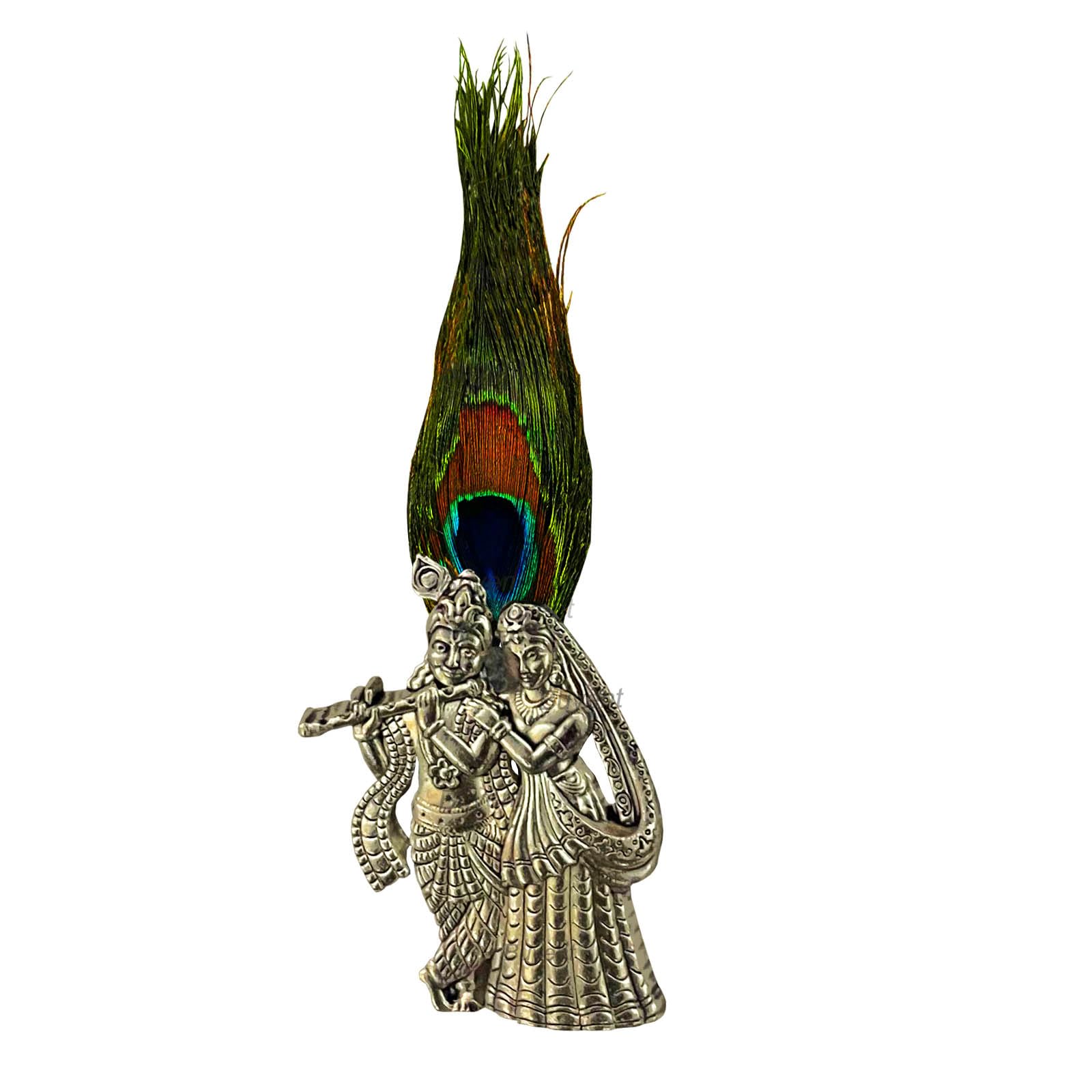 Buyent ® radha krishna brooch for men blazer sherwani Mens Jewellery Lovely Peacock Feather Lapel Pin Brooch With Crystal Stones For Mens Boys and girls-image-24