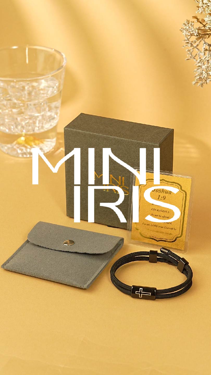 Pulsera cruz ajustable para hombres con tarjeta bíblica de oro miniatura 7