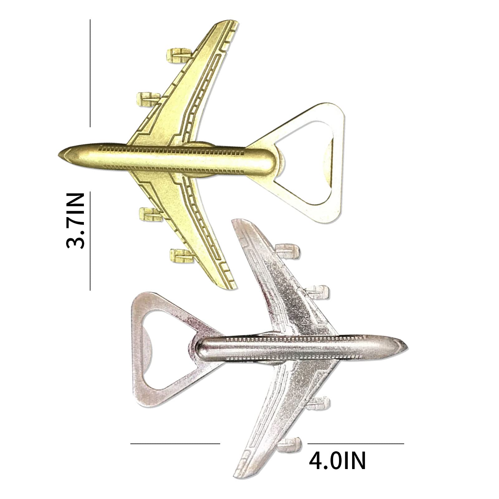 Yuokwer Lot De 12 Décapsuleurs De Bière En Forme D'avion Pour Fête De Mariage Avec Emballage Exquis Accessoires De Vin Et De Bière Pour Décoration De Mariage, Anniversaire, Fête Prénatale