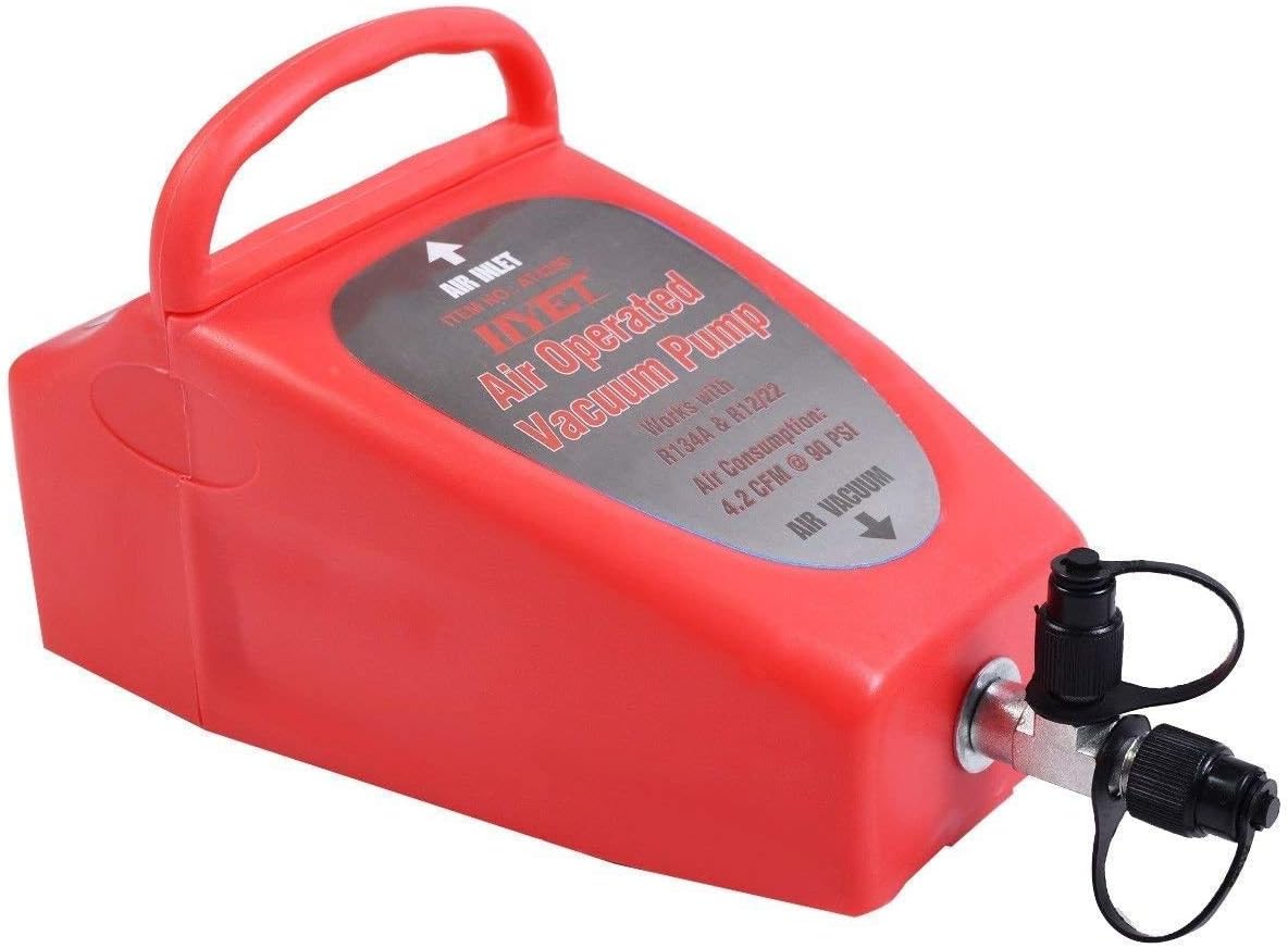 GOFLAME A/C AC Air Conditioning System Tool Auto 4.2CFM Penumatic Air Operated Vacuum Pump Conditioner