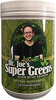 Vista 1 de Dr. Joe's Super Greens - Vegano, Verde, Superalimento en polvo con proteína de cáñamo